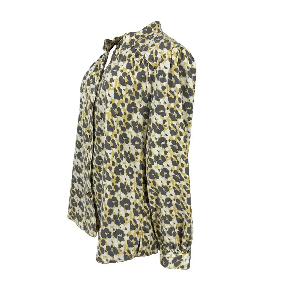 CAbi Shirt Jacket Womens Medium Providence Button Up 5854 Animal Print J17v